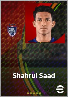 Shahrul Saad eFootball 2026 player card, 69 OVR CB