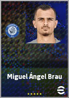 Miguel Ángel Brau eFootball 2026 player card, 67 OVR LB