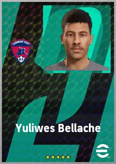 Yuliwes Bellache eFootball 2026 player card, 62 OVR AMF
