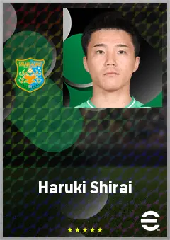 Shirai Haruki eFootball 2026 player card, 63 OVR CB
