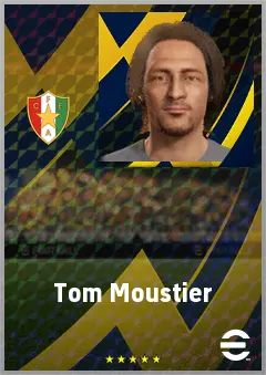 Tom Moustier eFootball 2026 player card, 68 OVR CMF