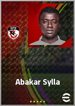 Abakar Sylla eFootball 2026 player card, 72 OVR CB