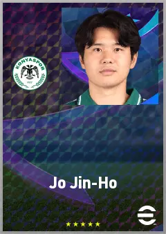 Jo Jin-Ho eFootball 2026 player card, 68 OVR CMF