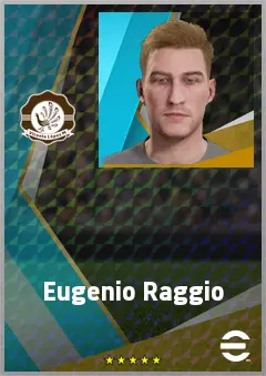 Eugenio Raggio eFootball 2026 player card, 69 OVR CB