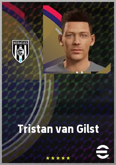Tristan van Gilst eFootball 2026 player card, 64 OVR LWF