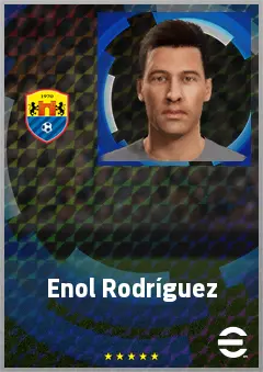 Enol Rodríguez eFootball 2026 player card, 69 OVR CF
