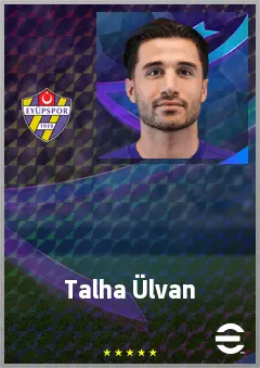 Talha Ülvan eFootball 2026 player card, 64 OVR RB