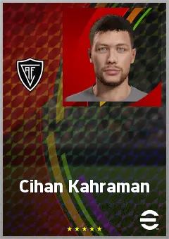 Cihan Kahraman eFootball 2026 player card, 69 OVR CMF