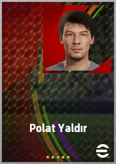 Polat Yaldır eFootball 2026 player card, 63 OVR RWF