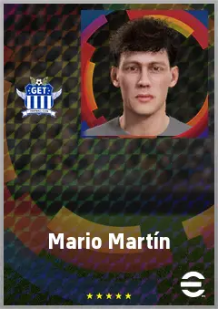 Mario Martín eFootball 2026 player card, 71 OVR DMF