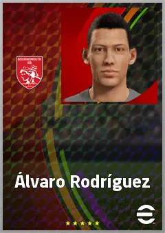 Álvaro Rodríguez eFootball 2026 player card, 71 OVR CF