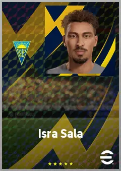 Isra Sala eFootball 2026 player card, 69 OVR CF