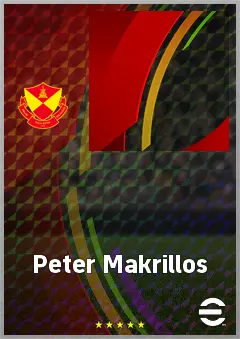 Peter Makrillos eFootball 2026 player card, 68 OVR CMF