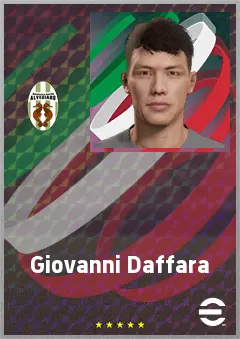 Giovanni Daffara eFootball 2026 player card, 68 OVR GK