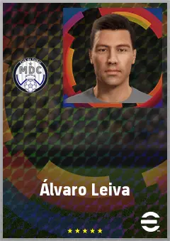 Álvaro Leiva eFootball 2026 player card, 66 OVR LWF