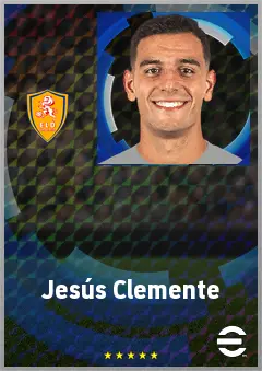 Jesús Clemente eFootball 2026 player card, 66 OVR RWF