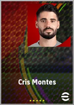Cris Montes eFootball 2026 player card, 68 OVR RMF