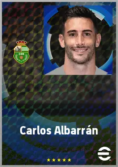 Carlos Albarrán eFootball 2026 player card, 69 OVR RB