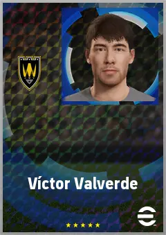 Víctor Valverde eFootball 2026 player card, 68 OVR CF