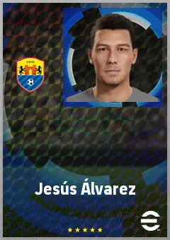 Jesús Álvarez eFootball 2026 player card, 68 OVR CMF