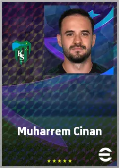 Muharrem Cinan eFootball 2026 player card, 68 OVR LB