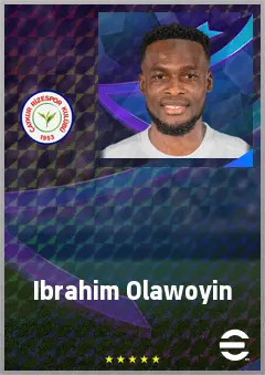 Ibrahim Olawoyin eFootball 2026 player card, 71 OVR CMF