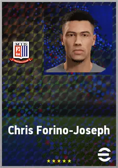 Chris Forino-Joseph eFootball 2026 player card, 70 OVR CB