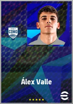 Álex Valle eFootball 2026 player card, 72 OVR LB