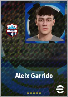 Aleix Garrido eFootball 2026 player card, 71 OVR CMF