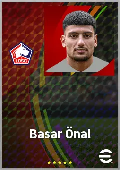 Basar Önal eFootball 2026 player card, 71 OVR LMF