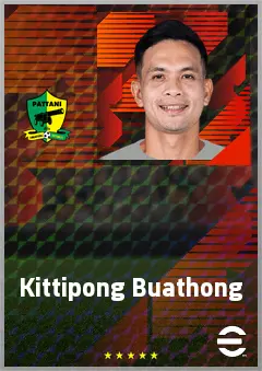 Kittipong Buathong eFootball 2026 player card, 63 OVR RB