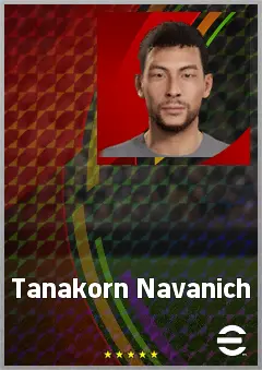 Tanakorn Navanich eFootball 2026 player card, 62 OVR RB