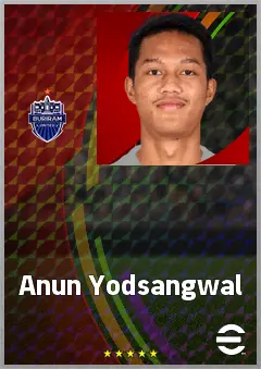 Anun Yodsangwal eFootball 2026 player card, 66 OVR LMF