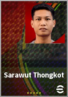 Sarawut Thongkot eFootball 2026 player card, 64 OVR RMF