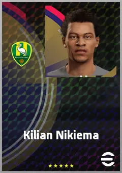 Kilian Nikiema eFootball 2026 player card, 70 OVR GK