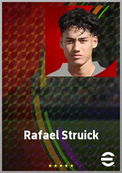 Rafael Struick eFootball 2026 player card, 65 OVR LWF