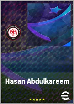 Hasan Abdulkareem eFootball 2026 player card, 68 OVR RWF