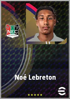 Noé Lebreton eFootball 2026 player card, 67 OVR CMF