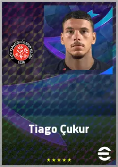 Tiago Çukur eFootball 2026 player card, 68 OVR CF