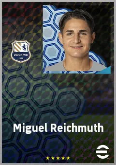 Miguel Reichmuth eFootball 2026 player card, 66 OVR CMF