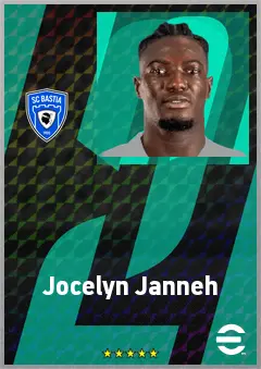 Jocelyn Janneh eFootball 2026 player card, 66 OVR DMF