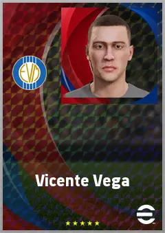 Vicente Vega eFootball 2026 player card, 65 OVR RB