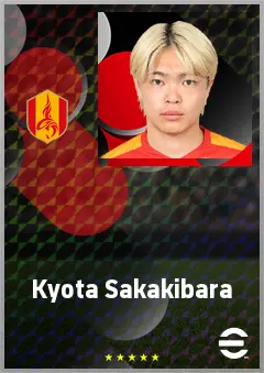 Sakakibara Kyota eFootball 2026 player card, 63 OVR RMF