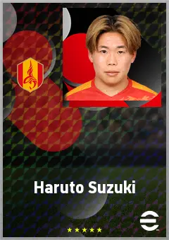 Suzuki Haruto eFootball 2026 player card, 59 OVR AMF