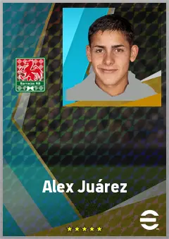 Alex Juárez eFootball 2026 player card, 69 OVR RMF