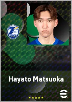Matsuoka Hayato eFootball 2026 player card, 60 OVR DMF