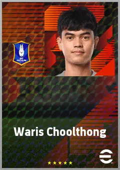 Waris Choolthong eFootball 2026 player card, 63 OVR RB