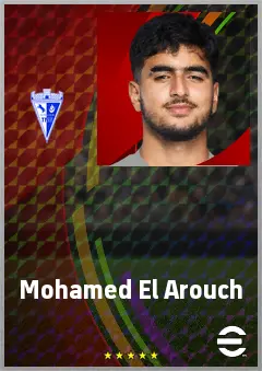 Mohamed El Arouch eFootball 2026 player card, 67 OVR AMF