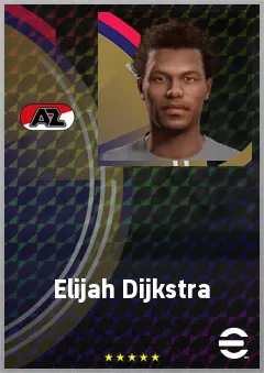 Elijah Dijkstra eFootball 2026 player card, 65 OVR RB