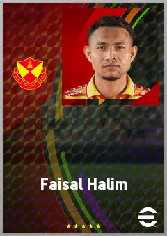 Faisal Halim eFootball 2026 player card, 71 OVR LMF